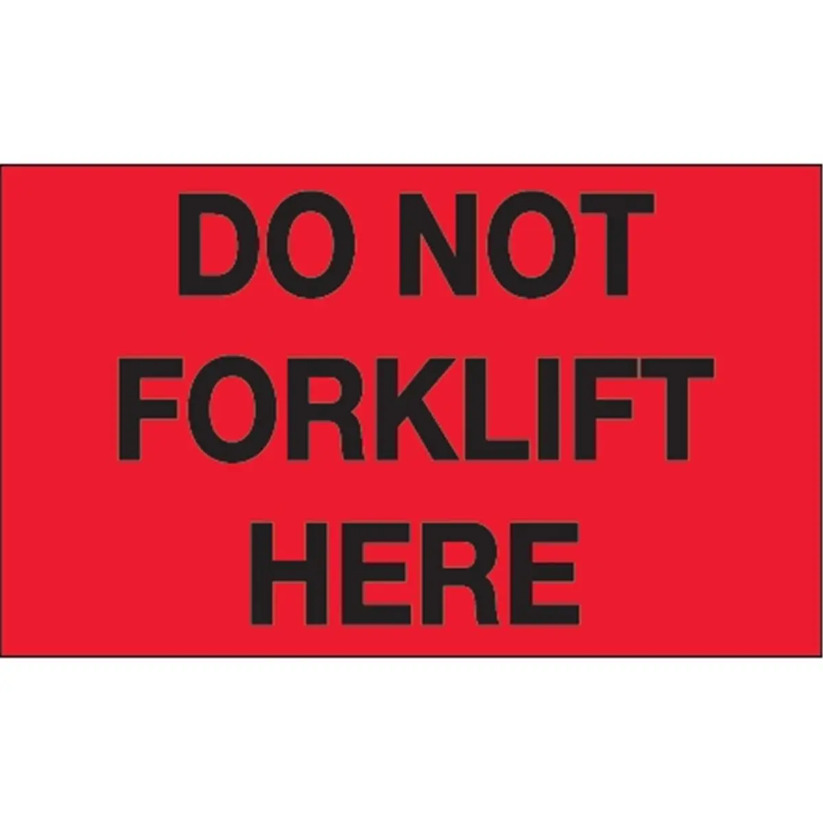 212 MAIN High-Contrast Fluorescent Red Pressure-Sensitive "Do Not Forklift Here" Warning Labels, 3x5 in Roll of 500 Adhesive Stickers, Office Stationery for Computers & Office Equipment
