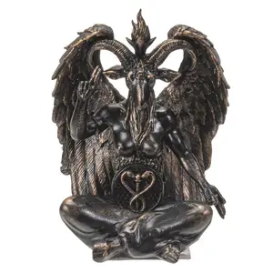 Mini Baphomet Statue – Occult Icon in Cold Resin Decor Heaven