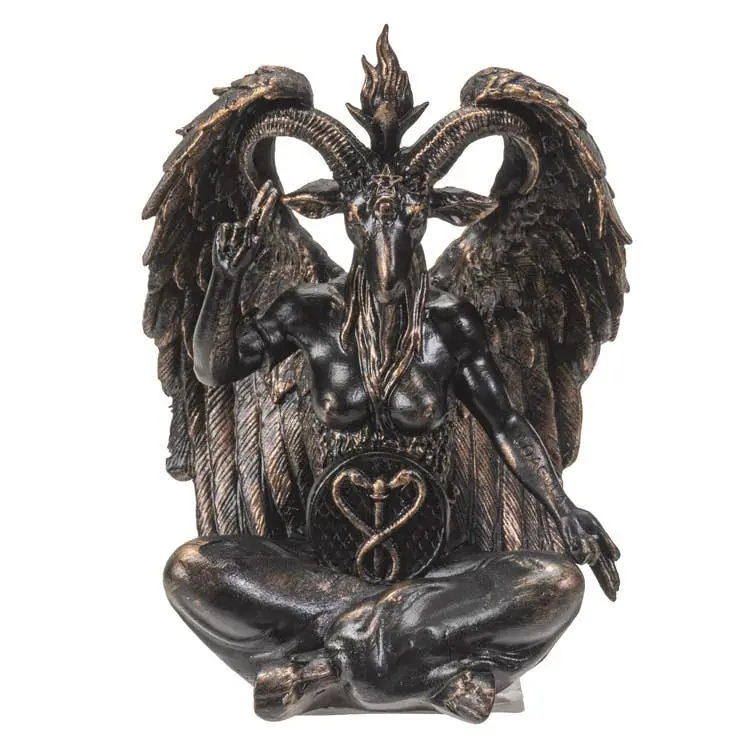 Mini Baphomet Statue – Occult Icon in Cold Resin Decor Heaven