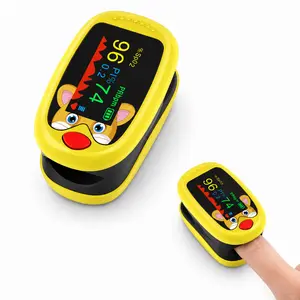 Cute Cartoon Fingertip Pulse Oximeter - USB Rechargeable, Portable Color Screen Medical Device for Home Daily Use, Suitable for Kids and Adults
