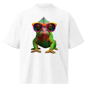 Chameleon Cool T-Shirt | Unisex Oversized High Neck