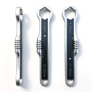 Double-Ended Universal Wrench, Portable Self-Adjusting Box End Spanner, Quick Multi-Purpose Hand Tool for Auto Repair, Bicycle & Home Maintenance