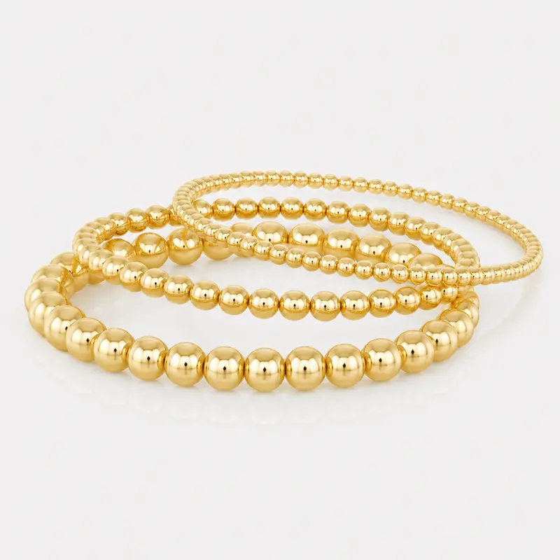 EVRY JEWELS Gold or Silver Plated Stainless Steel Women's Hypoallergenic Mykonos Bracelet