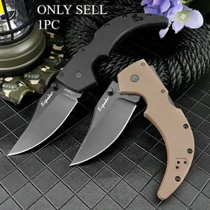High Quality Carry Folding Pocket Knife 5Cr13Mov Blade Nylon Fiber Handle Suitable for Outdoor Hiking Camping Belt Knife Fishing Cutting Jungle Defense Tool EDC