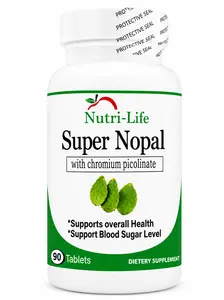 Super Nopal Advanced Support Herbal Dietary Supplement Capsules - 60 Capsules, Natural Ingredients Formula for Glucose & Digestive Health, Healthcare Blood Sugar Supplement for Adults