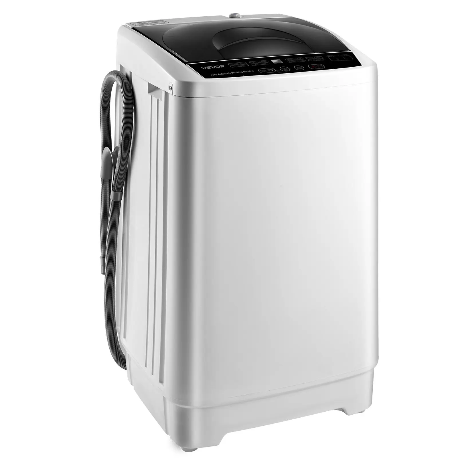 【Summerfinds】VEVOR Portable Washing Machine, Portable Washer 1.3 cu.ft with LED Display, Stainless Steel Drum, 8 Wash Programs & 6 Adjustable Water Levels, Portable Washer Machine for Apartments, RVs, and Dorms Household Appliances