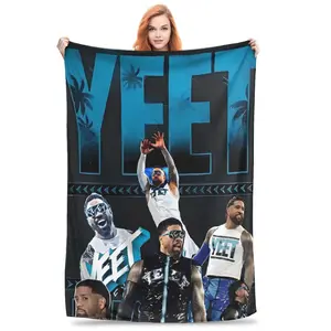 Super Soft BlanketKids Camping JEY YEET USO Wrestling Bedding Throws  Flannel Bedspread For Living Room Aesthetic Sofa Bed Cover, Valentine's Day Gift, Gift for Him & Her