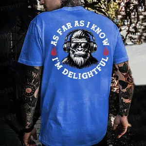 As Far As I Know I'm Delightful Monkey T-shirt