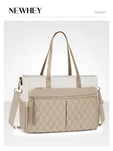 Laptop Bag for Women 15.6", Teacher Tote Work Bag with Insulated Pockets, Professional Nurse Bag, Large Handbag for Office College Nursing