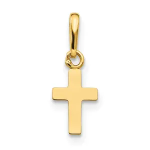 14k Madi K Children's Cross Pendant (0.17 grams)