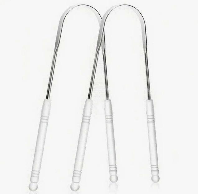 1 Piece Adult U-Shaped Tongue Scraper, 1 Stainless Steel Tongue Scraper, Reducing Bad Breath, Men's And Women's Hygiene Products, Oral Care Tools,