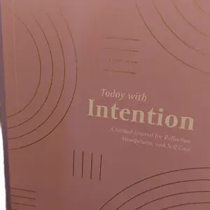 Today with intention guided journal for reflection, mindfulness and self-care with motivational cards and pen
