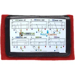 Football Play Wristbands Youth Quarterback Gear Wristband Playbook for Football and Softball Signs