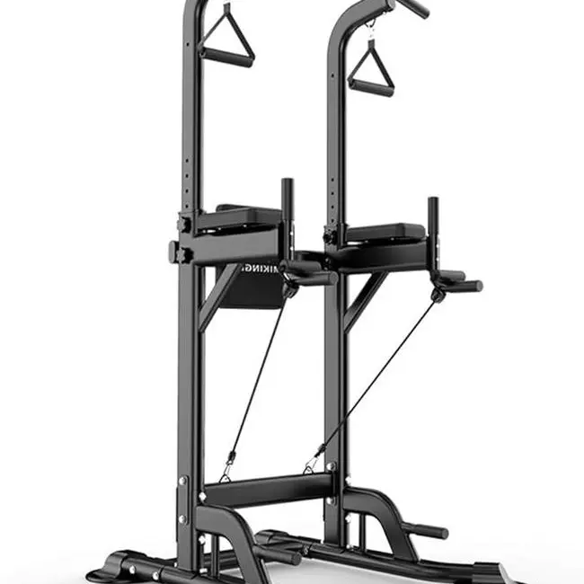 Adjustable Power Tower Pull Up & Dip Station for Home Gym – Heavy Duty Strength Training Fitness Equipment 440LBS