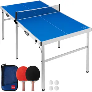 Best Choice Products 6x3ft Portable Ping Pong Table Game Set, Folding Table Tennis w/ 2 Paddles, Balls Best Choice Products 6x3ft Portable Ping Pong Table Game Set, Folding Table Tennis w/ 2 Paddles, Balls