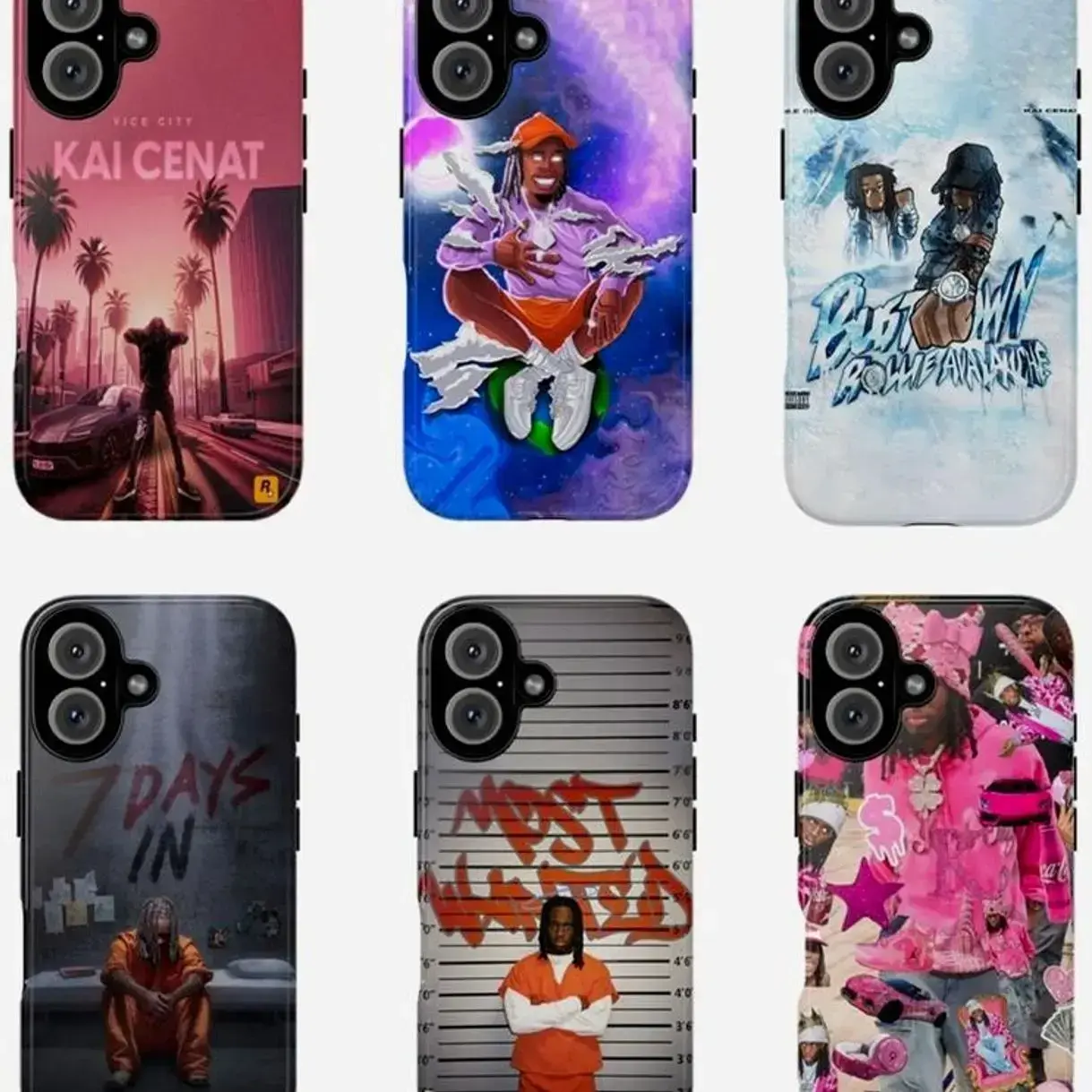 AMP Streamer Aesthetic YouTube Twitch Influencer Fan Merch Graphic Kai Cenat Art Tough Phone Case. Edgy Urban Aesthetic Rugged Shockproof Protective Cover For iPhone 17 Pro Max 16 Air 15 14 13 12 11.