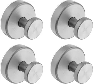 Bntuk Suction Cup Hooks for Shower, Removable Towel Hooks for Bathroom Window Glass Door Wall, Bath Robe Looafh Hook for Hanging