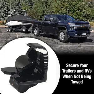 Trailer Lock with Keys Fit 1-7/8 ",2 ",and 2-5/16" Couplers,Universal Accessories for Boat,Vehicles,Trailers and Rv,Heavy-Duty Steel