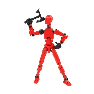 Interactive Multi-Joint Action Doll Toy, 13 Movable Joints Robot Mannequin Set, Creative Birthday Gift for Fun Play