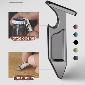 1:3 Scale Detachable Multifunctional Magazine Keychain, Pistol-Shaped EDC Tool, Bottle Opener/Parcel Opener 2-in-1, Practical Gift