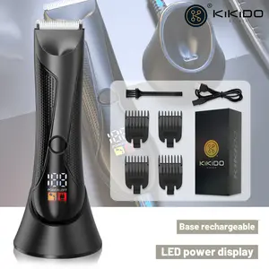 【Father's Day Gift】KIKIDO 6006B Men's Electric Genital Shaver,  Universal Genital Razor for Men and Women, Wet/Dry Body Shaver, Professional Hair Trimming Clippers, Cordless Hair Duster, Rechargeable Beard Trimmer