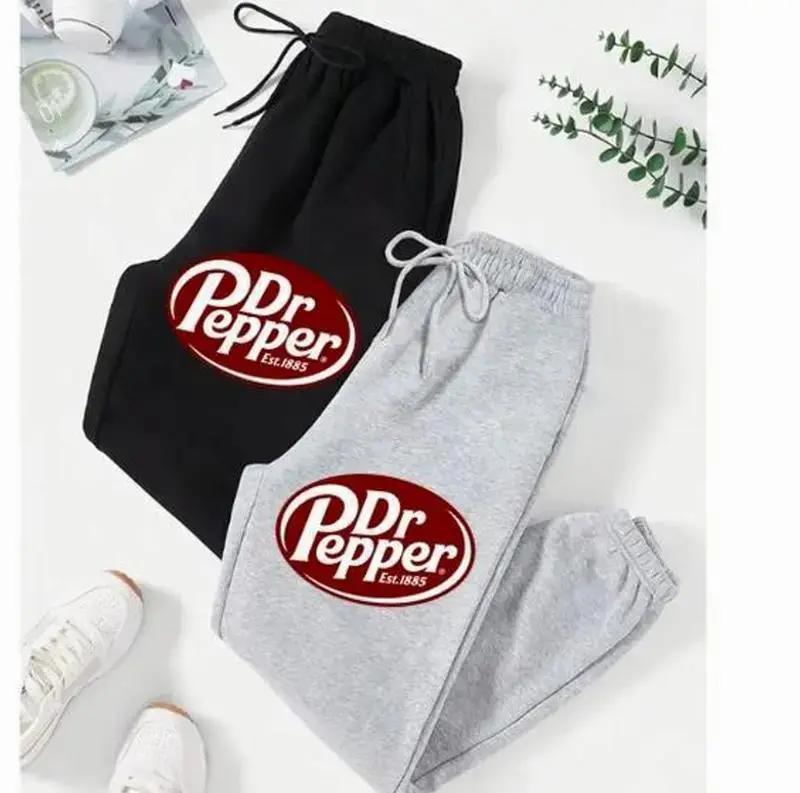 Unisex Dr P3pper Sweatpants, Soda Dr P3pper Jogger Pants For Fans, Soda Drink Streetwear Joggers, Pants For Soda Lovers, Casual Pants, All Seasons Lightweight Cotton Polyester Tapered Fit L3N