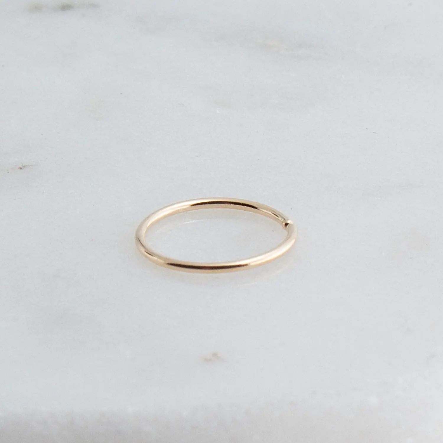 Gold Filled 6 mm Nose Ring Hoop gauge 20