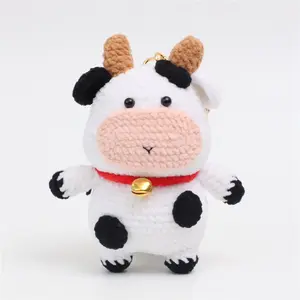 Handmade Knitted Keychain Charm, Perfect Backpack Accessory & Desktop Decoration, Adorable Gift Idea for Friends & Family