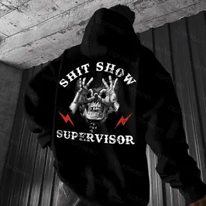 Ver.2 Shit Show Supervisor Skull Print T-shirt, Hoodie & Sweater - Unisex Sizes S-5XL