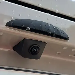 2pc Silicone Rearview Camera Rain Cover, Thickened & Widened, Triangular Design, Frosted Surface, All-Weather Waterproof, Universal Fit, Car Accessories