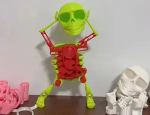 Dancing Skeleton Toy - Fun 3D Swinging Skeleton Wind Up Toy for Desk Decoration and Stress Relief (Green) - 1 Pack