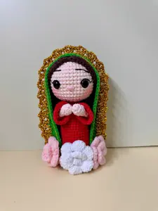 Soft Crochet Spiritual Lady Doll – Handmade Gift Decor