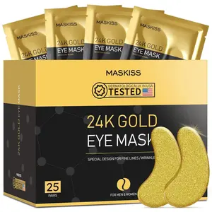 Maskiss-24k Gold Under Eye Patches ,50Pairs Rejuvenating Treatment for Dark Circles,Puffy Eyes