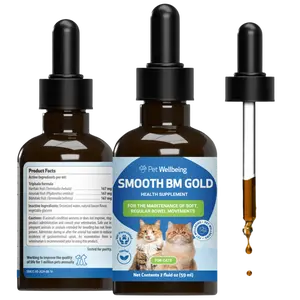Pet Wellbeing Smooth BM for Cats - Vet-Formulated Digestive Health Support - Healthy Bowel Movements, Natural Regularity - Herbal Cat Digestive Supplement - Liquid Formula