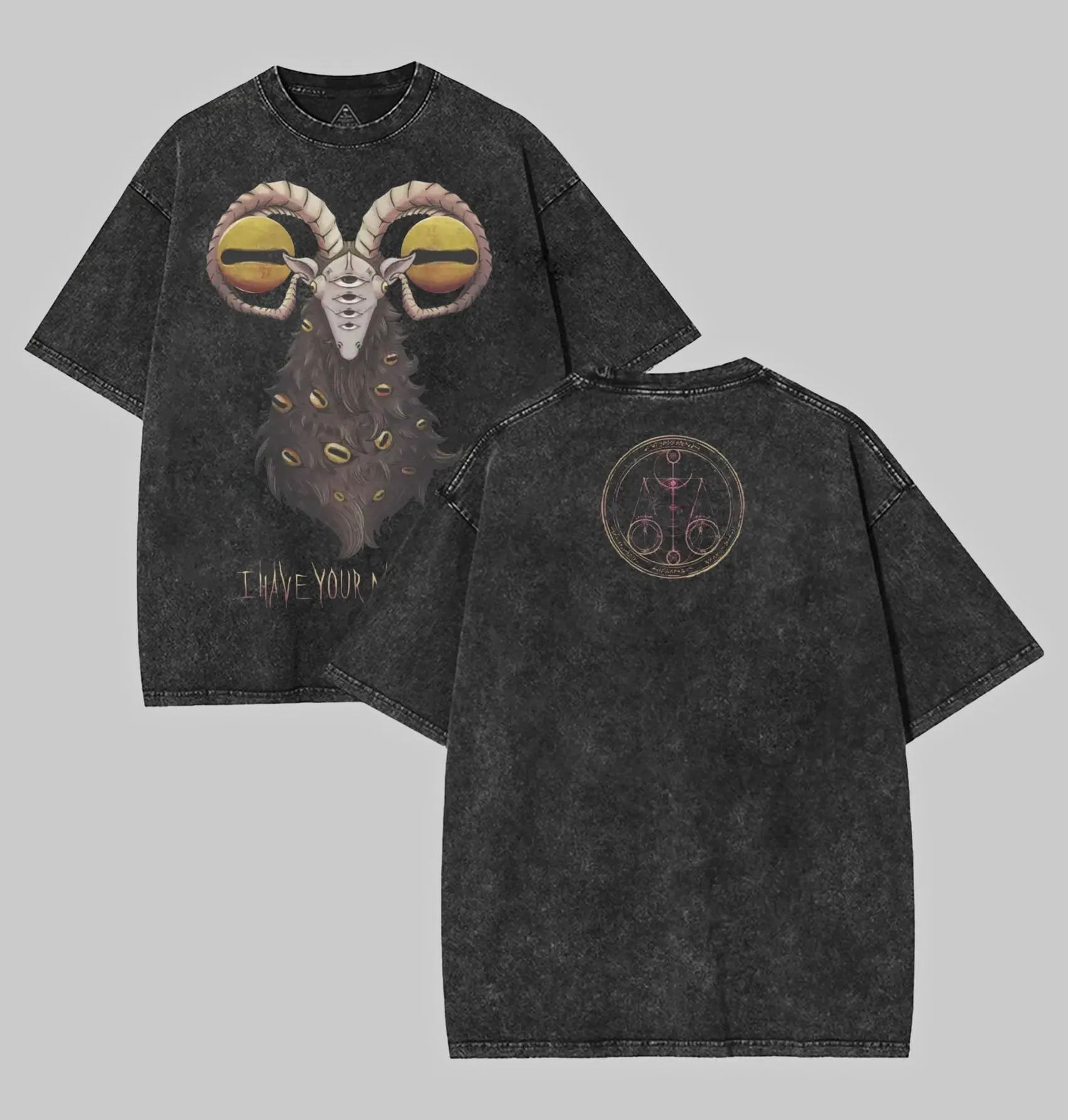 Fromsoftware Elden Ring Nightreign: Libra Unisex staple eco Vintage Washed Tee Unisex Heavyweight Cotton T-shirt for Game Fans, Graphic Tees, Casual Outfits, Men Gifts, Clothes Menswear