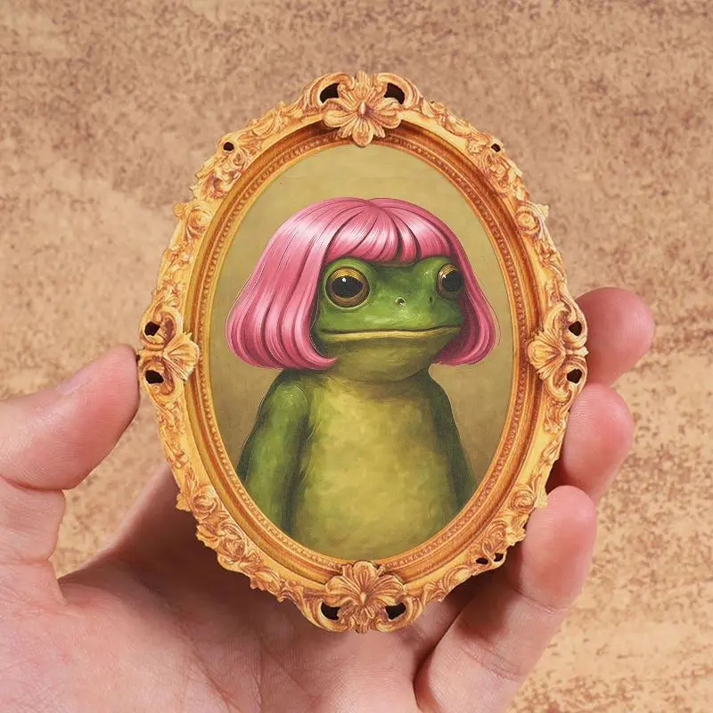Funny Frog Refrigerator Magnet, Cute Animal Fridge Magnet, Mini Whimsical Decorative Home Decor Magnet, Perfect for Living Room, Kitchen, Bedroom, Great Gift Idea, Cute Magnets