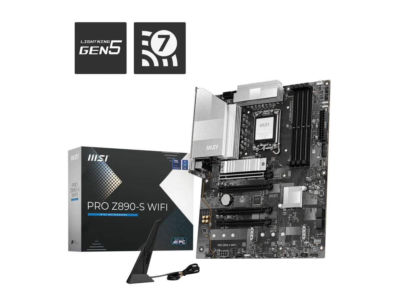MSI PRO Z890-S WIFI LGA 1851 Intel Z890 ATX Motherboard