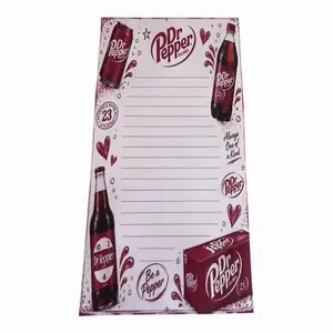 Handmade Dr Pepper Magnetic Notepad, 50 Pages - Student Stationary, Stationery Office Supplies, Binders Notebooks, Office Accessories, Card Binder