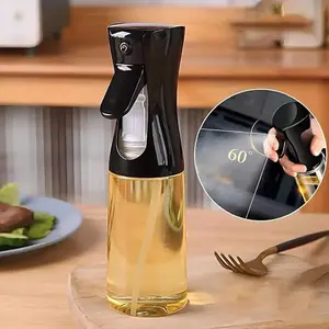 Cooking Spray Bottle - 200ML Olive Oil Sprayer, Kitchen Tool Accessory for Air Fryer, Sesame Oil Sprayer, Salad, Baking, Frying, Grilling, Kitchen Oil Dispenser, Kitchenware