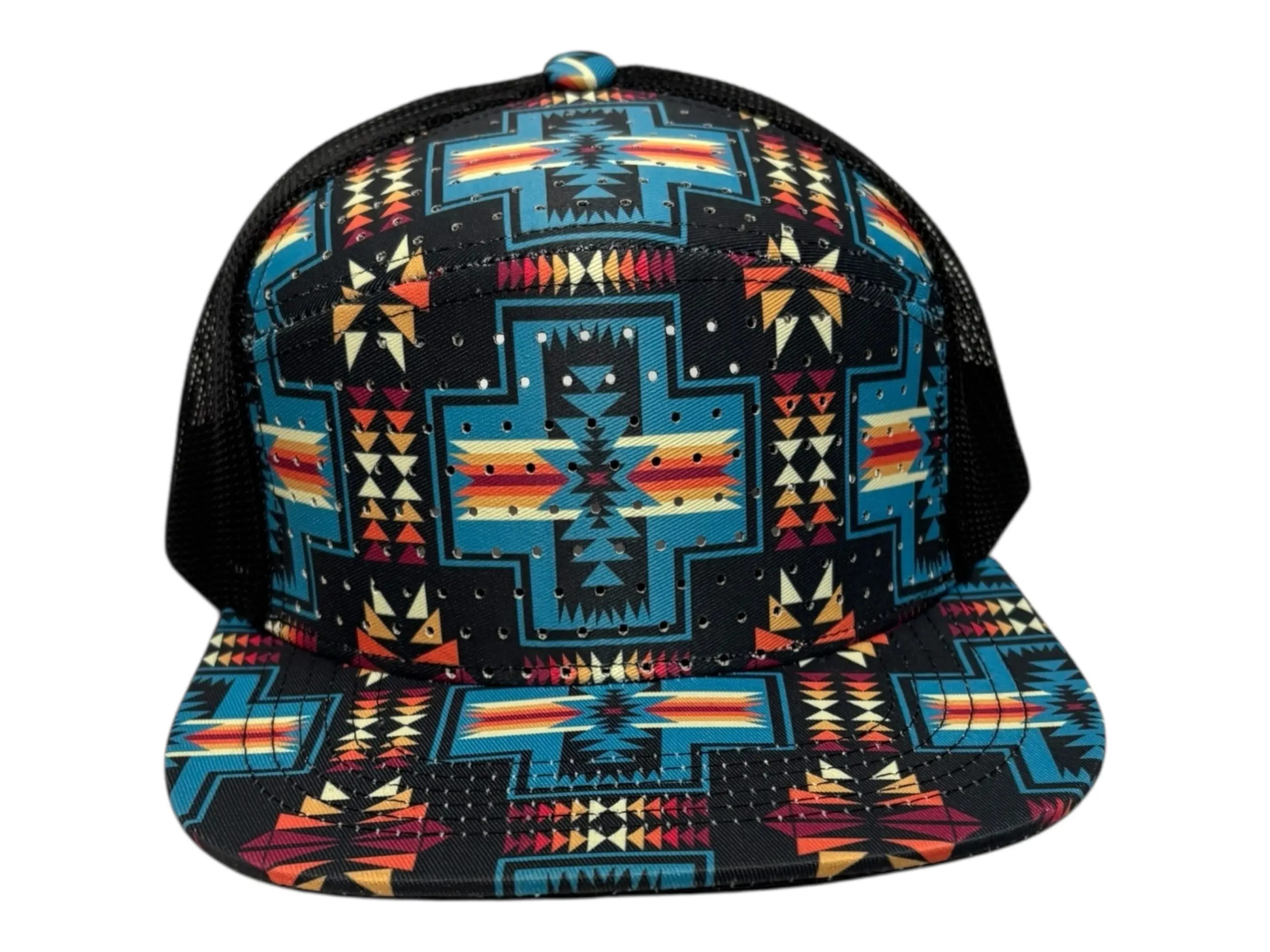 Southwest Print Snapback Trucker Hat – Colorful Native Design