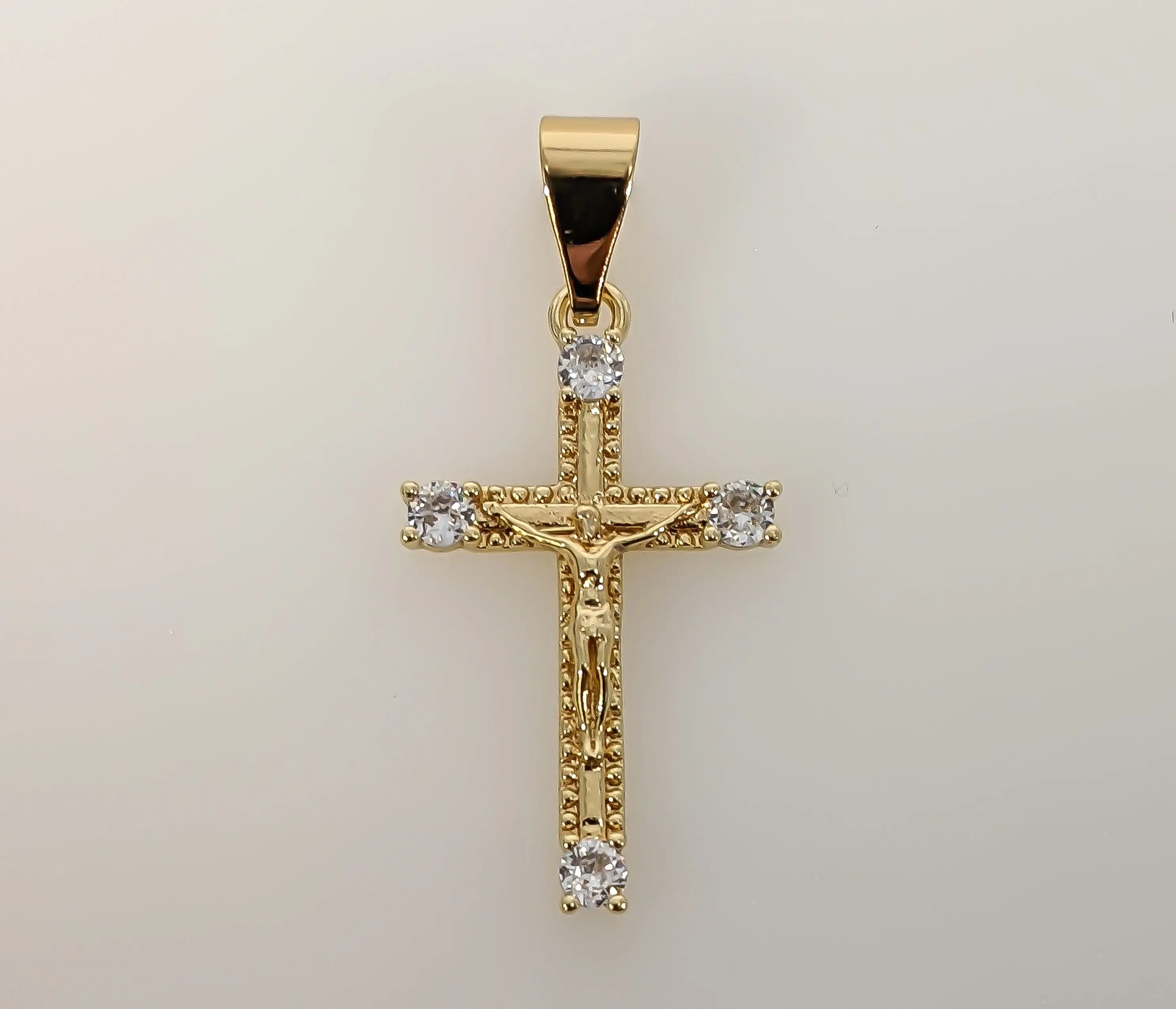 Plated Small Cross Pendant