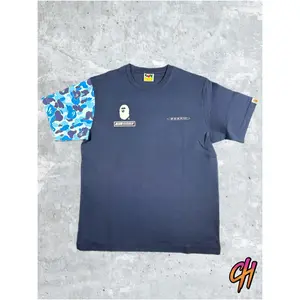 BAPE X Pagani Navy Blue ABC Camo T-Shirt Size XL