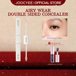 JOOCYEE Airy Wear Double Sided Concealer, Color Correcting, High-Coverage, Lightweight, Hydrating, Dark Circle Concealer, Blemish Cover, Natural Finish, Beginner-Friendly, Multi Shades, Portable, Parties, Dates, Everyday Use, Valentines Day Gift