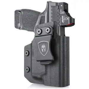 WARRIORLAND Hellcat TLR6 Holster, IWB Kydex Holster Optic Cut Fit: Springfield Armory Hellcat w/ TLR6, Inside Waistband Conceal Carry Holster Hellcat TLR-6, Adj. Can & Posi-Click Retention, Right Hand S gym bag weat Guard Adjustable