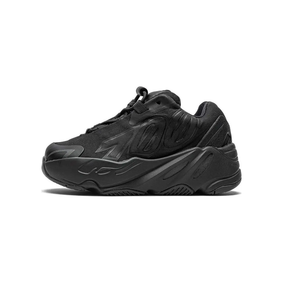 Adidas Infants' Yeezy Boost 700 MNVN Triple Black Athletic Shoes, Streetwear Style with Boost Midsole for All-Day Cushioning, Streetwear Vibe, Infant Sizes, Street-Style, Lightweight Athletic Shoes, Synthetics, Unisex