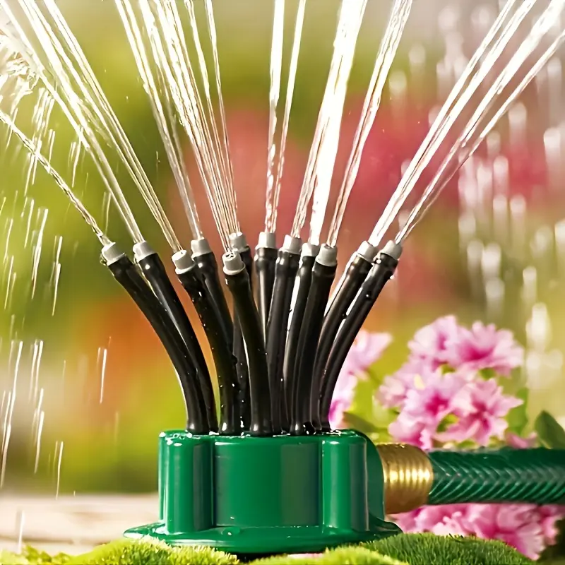 3-Piece automatic garden sprinkler with 360-degree coverage, Outdoor Irrigation Sprayer, designed for watering lawns and gardens, without electricity, with various accessories as a garden irrigation tool, Sprinklers For Yard