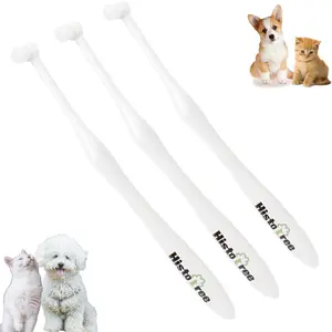 JGocot Small Dog Toothbrush,Cat Toothbrush|Mini Head|Micro Nano Bristle|Ultra Soft Pet Toothbrush for Sensitive Gum, Dog Dental Care Kit for Puppy,Kitten,Cats&Small Breed Dogs(3Pack)