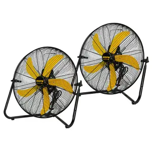 20-inch High Velocity Metal Floor Fan, 3-Speed Powerful Cooling, 2pcs- UL Listed