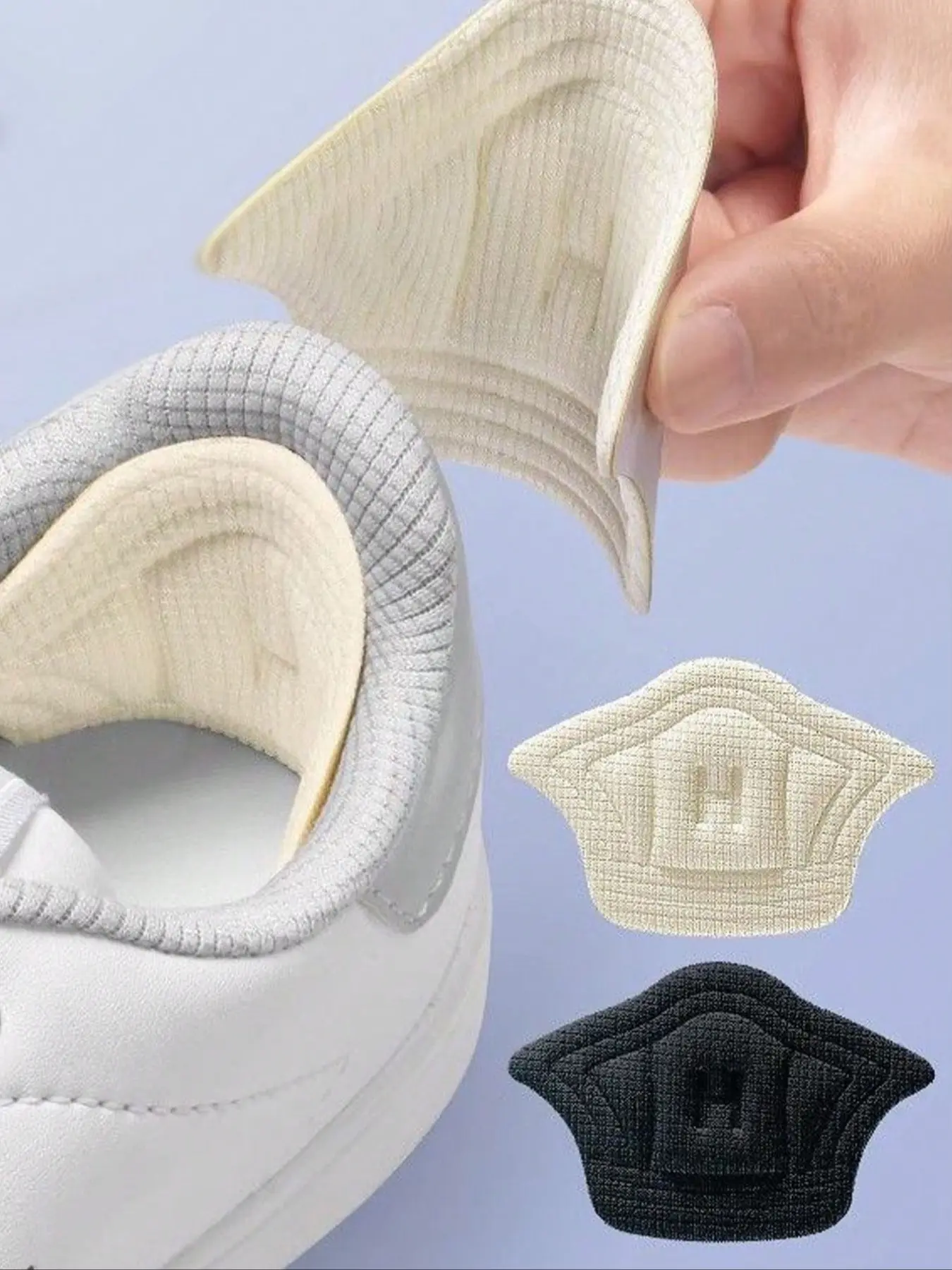 Durable Adhesive Shoe Insoles, Comfortable Fabric Shoe Pads, Anti-Slip Shoe Liners, Half Size Repair Pads, High Heel Shoe Pads