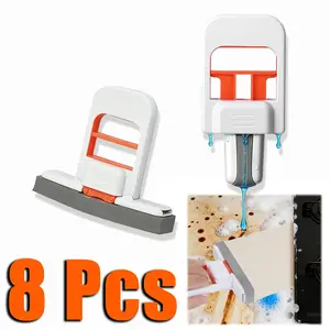 4/8‑Pack Mini Self‑Squeezing Handheld Desktop Sponge Mop, Portable Wet‑Dry Cleaning Tool for Kitchen Tiles, Bathroom Counters & Furniture Surfaces